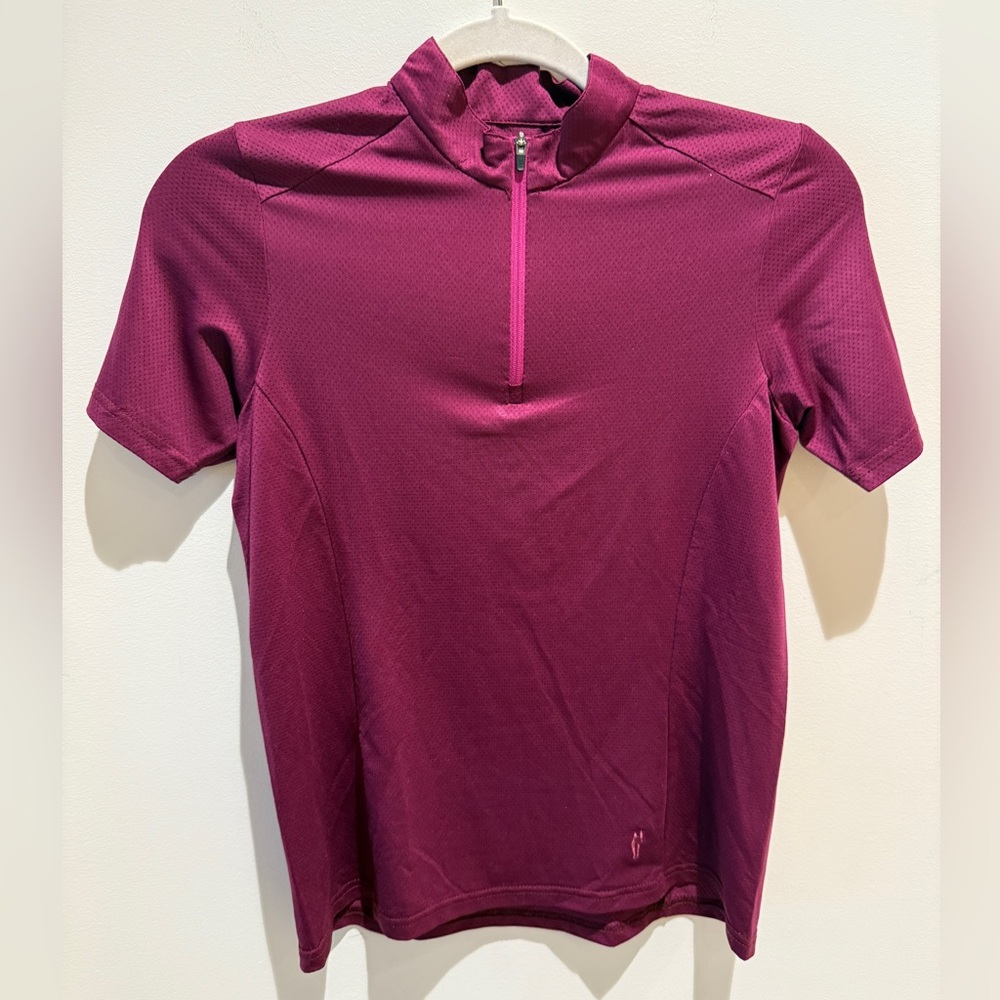 Irideon Short Sleeve Zip Front Ice Fit Shirt size Large (kids)